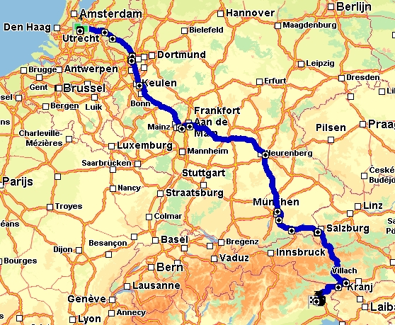 route Vilach totaal